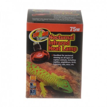 Zoo Med Nocturnal Infrared Heat Lamp - 75 Watts
