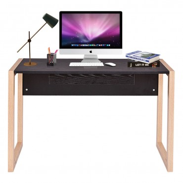 Computer Desk PC Laptop Table Wood Writing Workstation With Drawer