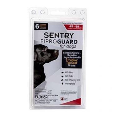 Sentry FiproGuard for Dogs - Dogs 45-88 lbs 6 Doses