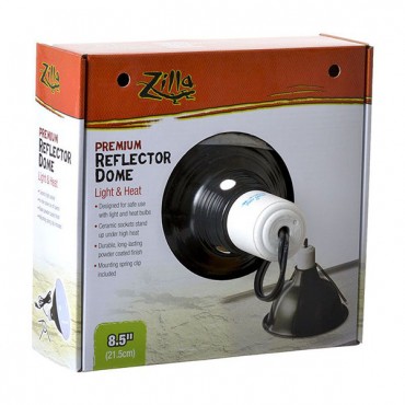 Zilla Premium Reflector Dome - Light and Heat - 8.5 in.