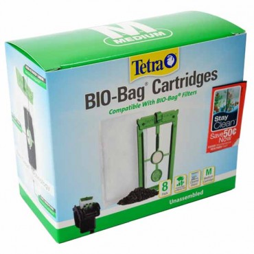 Tetra Bio-Bag Cartridges with Stay Clean - Medium - 4 Count