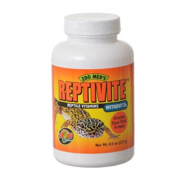 Zoo Med Reptivite Reptile Vitamins without D 3 - 8 oz