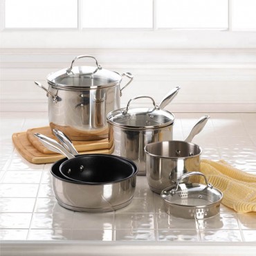 8 Pc. Stainless Steel Cookware Set