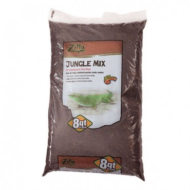 Zilla Lizzard Litter Jungle Mix - Fir and Sphagnum Peat Moss - 8 Quarts