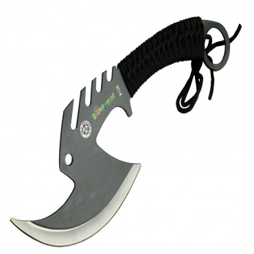 11.5 in. Zomb-War Tactical Axe Stainless Steel Black