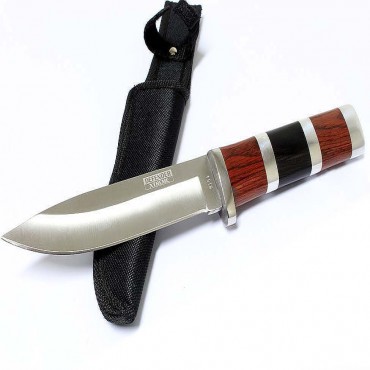 10 in. Defender Xtreme Hunting Knife Stainless Steel Blade with Wood Handle