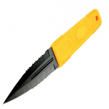 7.75 in. Zomb-War Orange Boot Hunting Knife with Sheath
