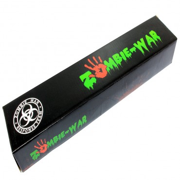 13 in. Zombie-War Stainless Steel Hunting Knife with Neon Green Handle