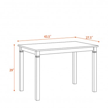 Dining Table Kitchen Breakfast Dining Room Furniture Rectangle