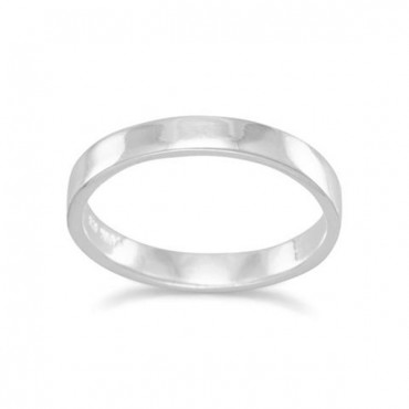 3mm Polished Square Band Ring