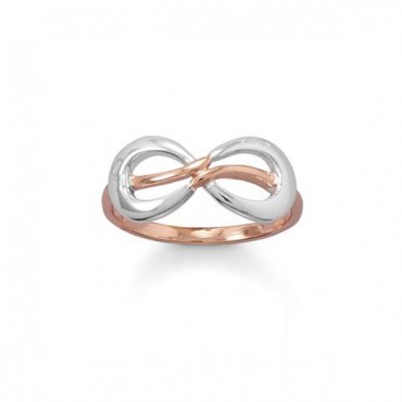 Two Tone Infinity Ring