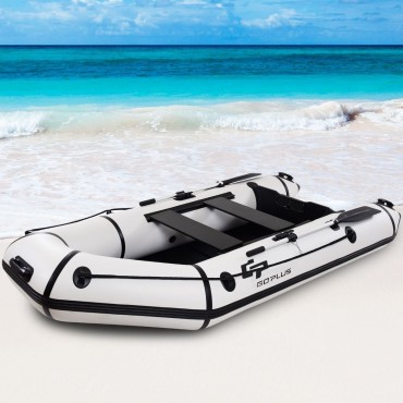 Goplus 4 - Person 10 Ft Inflatable Dinghy Boat For Rafting Water Sports