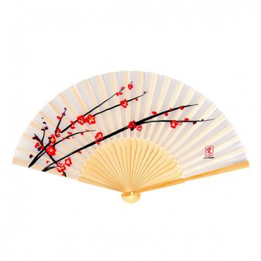 Cherry Blossom Hand Fans - Pack of 6