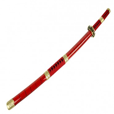 41 in. Red and Gold Collectible Katana Samurai Sword