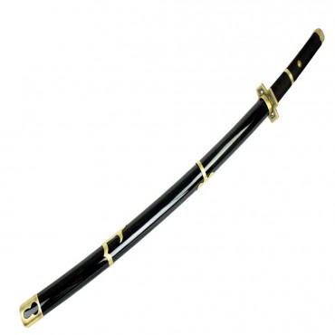41 in. Black and Gold Collectible Katana Samurai Sword