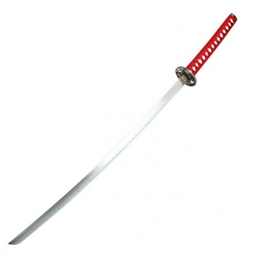 40.5 in. Red Collectible Katana Samurai Sword With Flower Design
