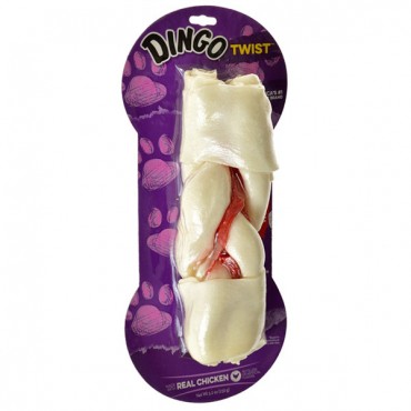 Dingo White Twist - 9 in.-10 in. Long - 5.3 oz - 3 Pieces