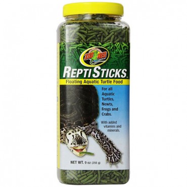 Zoo Med Reptisticks - Floating Aquatic Turtle Food - 9 oz - 2 Pieces