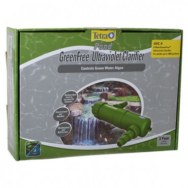 Tetra Pond Green Free UV Clarifier - New - 9 Watts - 900 GPH - Up to 1,800 Gallons