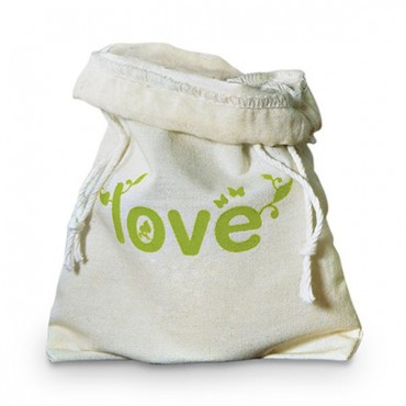 Eco Organic Cotton Drawstring Favor Bag