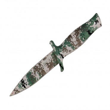 9 in. Defender Xtreme Woodland Camo Hunting Knife with Sheath