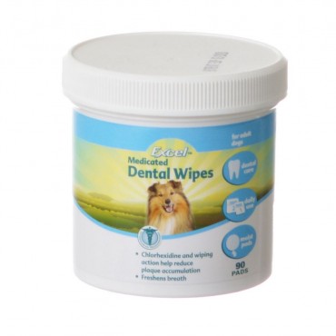Excel Medicated Dental Wipes - 90 Count