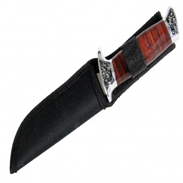 8 in. Hunt-Down fixed Blade Hunting Knife with Nylon Sheath
