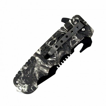 9 in. Defender Xtreme Spring Assisted Folding Knife Viper Handle