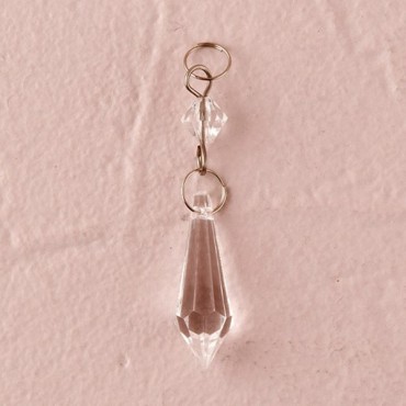 12 Miniature Acrylic Crystal Drops