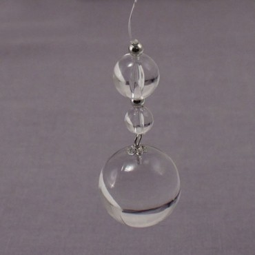Acrylic Crystal Bubble Decorative Drops - 4 Pieces