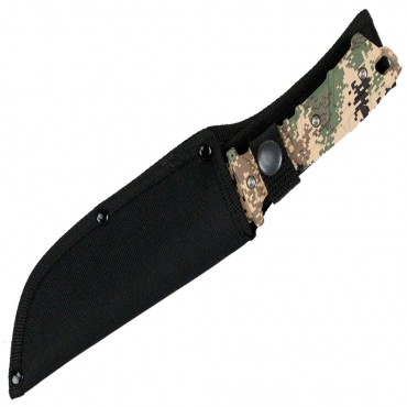 11 in. Defender-Xtreme Full Tang Hunting Outdoor Knife Camo Steel Blade and Handle