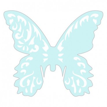Laser Expressions Butterfly Die Cut Card Standard Paper - Pack of 12 - 2 Pieces