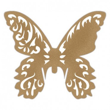 Laser Expressions Butterfly Die Cut Card Shimmer Paper - Pack of 12