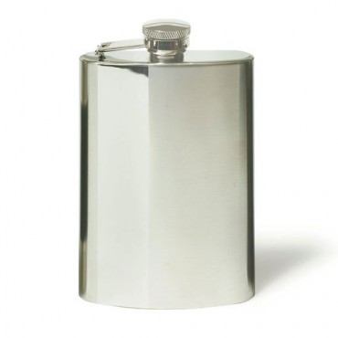 Two Tone Personalized Hip Flask - Stainless Steel