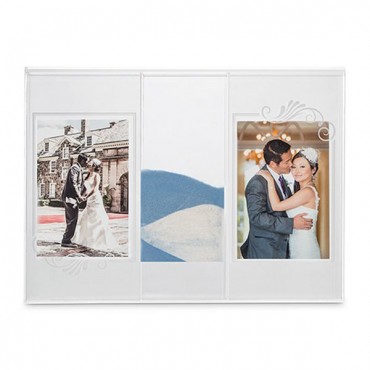 Clearly Love Sand Ceremony Shadow Box With Photo Frames