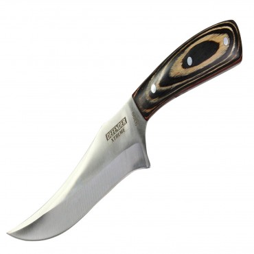 11 in. Defender Xtreme Full-Tang Knife with Wooden Handle and Nylon Sheath
