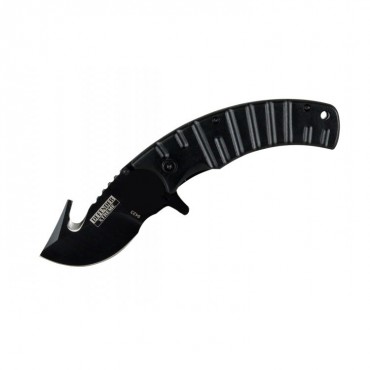 7.5 in. Defender Xtreme Black Folding Spring Assisted Knife with Belt Clip