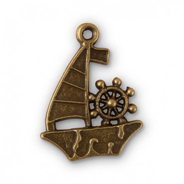 Sail Boat Charm - Pack of 12 - 2 Pieces
