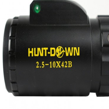 Hunt-Down 2.5-10x42B Illuminated Hunting Tactical Shooting Wide RangeRifle Sope