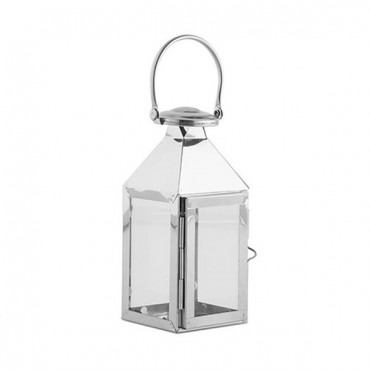 Stainless Lantern With Glass Panels