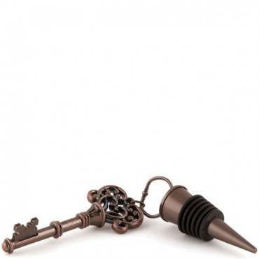 Vintage Key Ornamental Bottle Stopper - Pack of 4