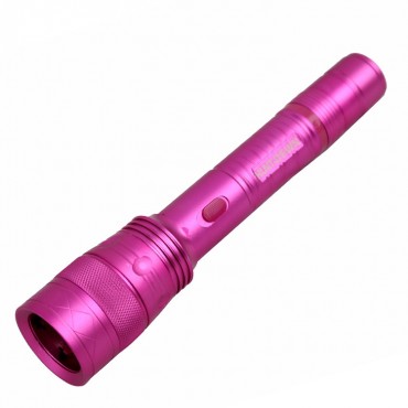 Hunt-Down 4 Million Voltage Flashlight Stun Gun Rechargeable Battery Pink