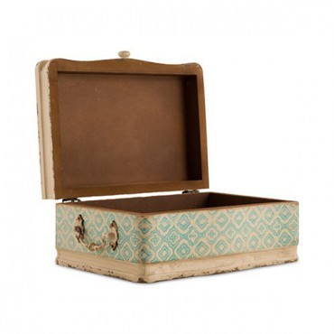Vintage Inspired Wood Case With Hinged Lid