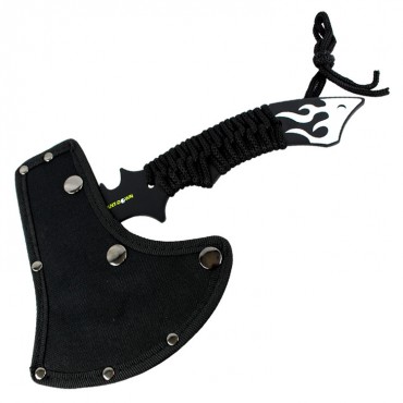 11 in. Hunt-Down Dragon Fire Axe Outdoor Hunting Camping Survival Steel Hatchet