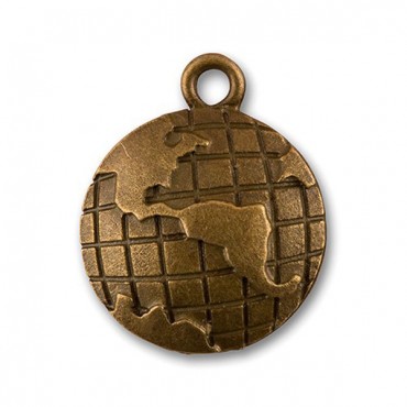 Globe Charms - Pack of 12 - 2 Pieces