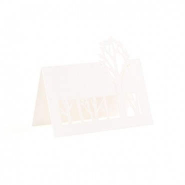 Woodland Pretty Laser Embossed Place Cards - 2 Pieces