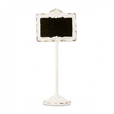 Tabletop Antique White Blackboard Stand - 2 Pieces