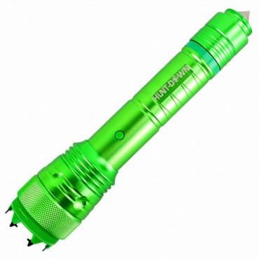 Defender-Xtreme High Powered Tactical Green Flashlight Self Defense Stun Gun