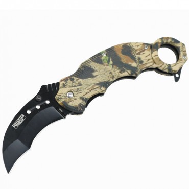 Defender-Xtreme 7.5 in. Ball Bearing Folding Knife Tactical Rescue With Belt Clip