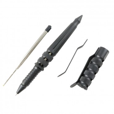 Hunt-Down New Powerful 6 in. Black Survival Tactical Pen For Self Defense